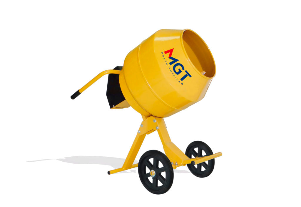 Wheelbarrow Concrete Mixer 5 Cu.Ft with Electric Motor 1/2 HP WEG (Metal Drum)